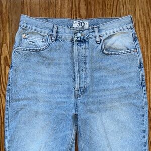 Free People We The Free Light Blue Jeans